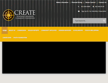 Tablet Screenshot of createfoundation.com